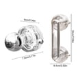 thumbnail image 5 of Shoreew Door Handle Reusable Suction Cup No Drilling Easy Installation Diamond-Shaped Translucent Decorative Cabinet Knob, 5 of 7