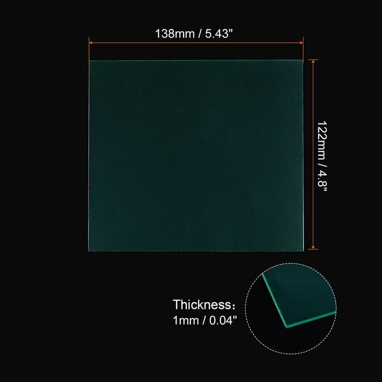 Welding Helmet Replacement Front Cover Lens, 5-Pack – Clear Protective Outer Covers For Welding Masks, Size 10.6x12.5x1cm (4.92x4.17x0.39")