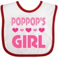 thumbnail image 3 of Inktastic Poppop Girl Granddaughter Girls Baby Bib, 3 of 4