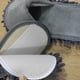 thumbnail image 2 of Zapatilla de fregona con punta abierta Lazy - Zapatilla de limpieza gris suave y cómoda (M 39-41), 2 of 5