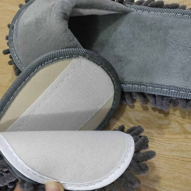 Calcetines limpios del piso, zapatillas de piso, casa abierta perezosa, quitar el polvo, zapatillas de limpieza, diseño elevado