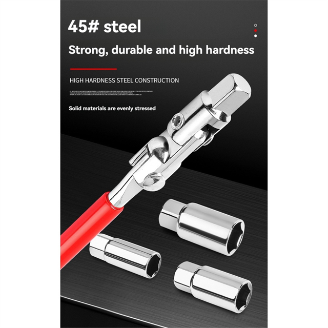 4PCS T Handle Wrench Socket Removal Tool Set 16/18/21mm Motorcycles Lawn Mowers Rotation Spark Plug Removal Hand Tools