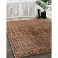 thumbnail image 3 of Ahgly Company Machine Washable Indoor Rectangle Industrial Modern Peru Brown Area Rugs, 8' x 10', 3 of 7
