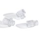 thumbnail image 3 of Portavelas Vixdonos de cristal transparente (6 unidades), 3 of 7