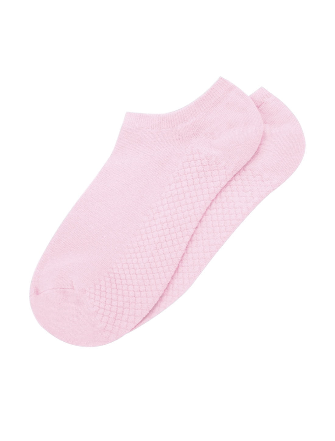 Unique Bargains Women Soft Low Cut Textured Sole Ankle Socks 10 Pairs Pink