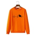 thumbnail image 2 of Suéter de cuello redondo suelto informal de transferencia de calor con estampado de personalidad de otoño e invierno Pompotops oipoqjl18067, 2 of 6