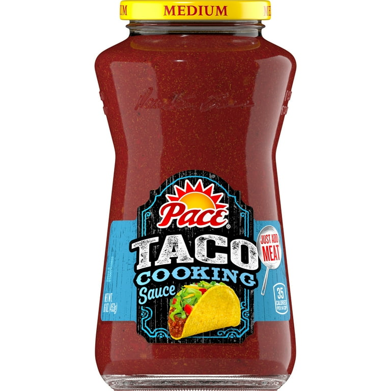 Pace Salsa, Taco Complete Jalapeno,Taco Filling for Taco Kit, 13.5 Ounce  Can 