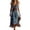 A-Blue68, variant on XIAONU Womens Denim Dress High Low Hem Corset Spaghetti Strap Ruffle Tiered Western