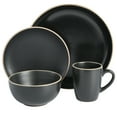 thumbnail image 4 of Gibson Home Rockaway 32 Piece Dinnerware Set - Black, 4 of 6
