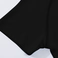 thumbnail image 5 of ZACPNCV Girls Athletic Shirts Short Sleeve Quick Dry Yoga T-Shirt Crewneck Solid Color Active Athletic Performance Tee Tops Sports Activewear Black 3-4 Years, 5 of 9