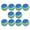 Blue, variant on Pack of 10Pcs Golf Training Balls Golf Rainbow Balls Golf Practicing Foam Balls