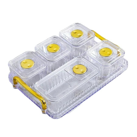 

Dessert Dividing Plate Condiment Tray Tray Cookies Jar Divided Serving Dishes Tray Snack Serving Tray for Nuts Serve Snacks style D