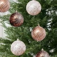 thumbnail image 4 of RBCKVXZ 3.1"/78mm Christmas Balls Ornaments Set, 6 Pcs Shatterproof Christmas Tree Balls Hanging Decoration, Muti-Color Sequi Xmas Ball Ornaments with Loop for Holiday Party Bulbs, 4 of 6