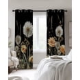 thumbnail image 3 of Farmhouse Flowers Blackout Curtains 63 Inches Length, Spring Vintage Botanical Floral Window Treatment Thermal Insulated Drapes for Bedroom Living Room 2 Panels 104x63 Inches, 3 of 9