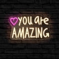 thumbnail image 1 of Letrero de neón Ao Yee ZGL You Are Amazing, luz LED USB rosa, 1 of 5