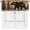 Bear, variant on Running Horse Valance Curtain, Rustic Western Farmhouse Short Window Curtains for Kitchen, Bedroom, Bathroom, Living Room, Home Decor 54 x 18 Inch