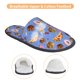 thumbnail image 3 of Fotbe Fastfoods Pantuflas Peludas para Mujer con Estampado, Zapatillas de Peluche, Zapatos de Invierno para Casa, Uso Interior y Exterior-Large, 3 of 8
