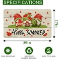 thumbnail image 5 of Hello Summer Door Mat Welcome Mats 30" X 17" Gnome Summer Welcome Mats Outdoor Decor Holiday Low-Profile Floor Mat Switch Mat for Indoor Outdoor, 5 of 6