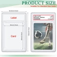 thumbnail image 2 of 10 Pcs Trading Cards Protector Case Acrylic Clear Graded Card Holders with Label Position Hard Card Sleeves, 2 of 7