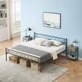 thumbnail image 4 of Metal Twin Bed Frame - Headboard and Footboard with Iron Heart Design, Twin Size Platform Bed for Boys and Girls, No Box Spring Needed, Easy Assembly, 4 of 9