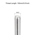 thumbnail image 2 of Fully Threaded Rod M12 x 150mm 1.75mm Thread Pitch 304 Stainless Steel Right Hand Threaded Rods Bar Studs 6 Pack, 2 of 7
