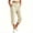 Beige, variant on SBYOJLPB Women's Capris Pants Elastic High Waist Casual Cropped Trousers with Pockets