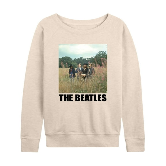The Beatles - Group In Field - Women's French Terry Long Sleeve Shirt