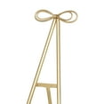 thumbnail image 5 of DecMode 25" x 65" Gold Metal Tall Adjustable Floor 3 Tier Easel with Bow Top, 1-Piece, 5 of 12