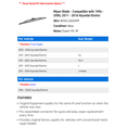 thumbnail image 2 of Wiper Blade - Compatible with 1996 - 2000, 2011 - 2016 Hyundai Elantra 1997 1998 1999 2012 2013 2014 2015, 2 of 2