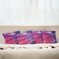 thumbnail image 3 of Ambesonne Landscape Throw Pillow Cover 4 Pack, Cloudy Sunset, 24", Purple, 3 of 6