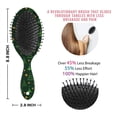 thumbnail image 6 of Dark Green Christmas Tree and Star Pattern Hair Brush,Girls Detangling Hair Brush,Glide Through Tangles with Ease for Wet & Dry Hair,8.8"X2.8", 6 of 7