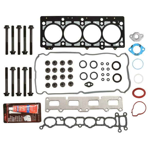 Evergreen HSHB5032 Head Gasket Set Head Bolts Fit 2001 Plymouth Dodge Chrysler 2.4 DOHC VIN B X EDZ
