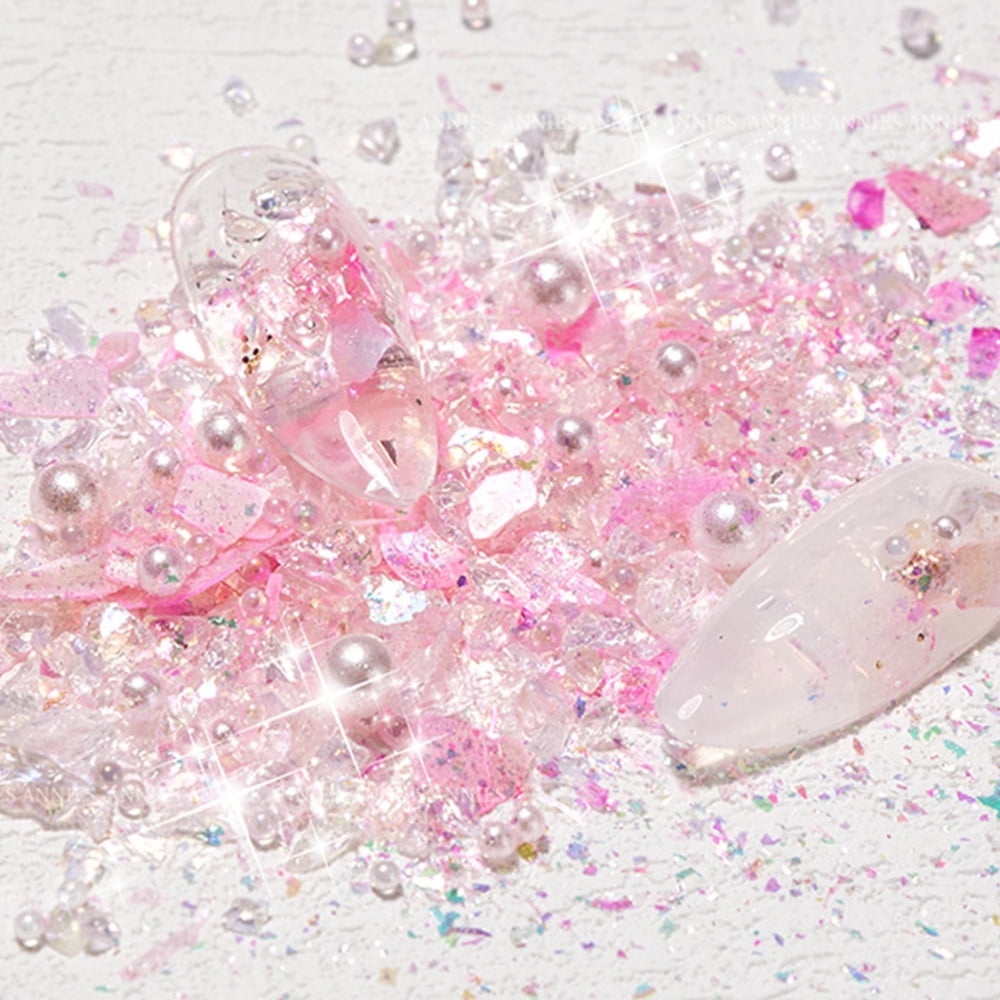 Crushed Glitter Sequins Chunky Sequins and Fine Glitter Powder Mix