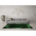 thumbnail image 3 of Ahgly Company Indoor Rectangle Abstract Emerald Green Modern Area Rugs, 7' x 9', 3 of 4