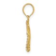 thumbnail image 2 of Auriga Fine Jewelry 10K Yellow Gold 2-D Stingray Charm for Women (L-14.8 mm, W-14.45 mm), 2 of 6