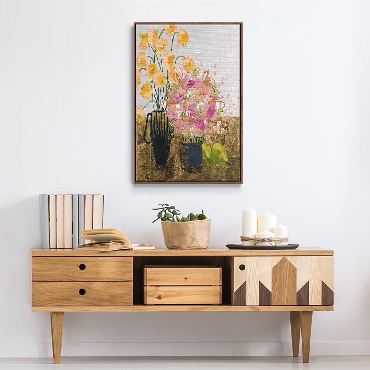 Not So Still Life Framed Premium Gallery Wrapped Canvas - Ready to Hang