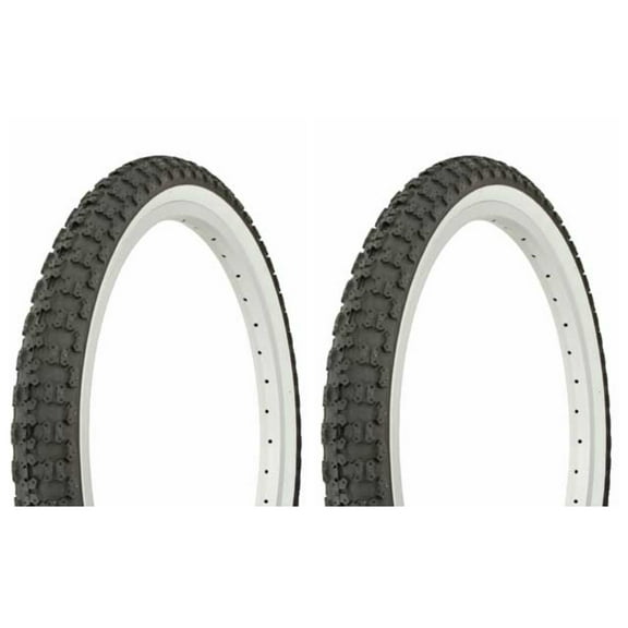 Tire set. 2 Tires. Two Tires Duro 20" x 2.125" Black/White Side Wall HF-143G. Bicycle Tires, bike Tires, lowrider bike Tires, lowrider bicycle Tires