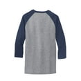 thumbnail image 6 of Port & Company Core Blend 3/4 Sleeve Raglan Tee-3XL (Athletic Heather/ Navy), 6 of 6