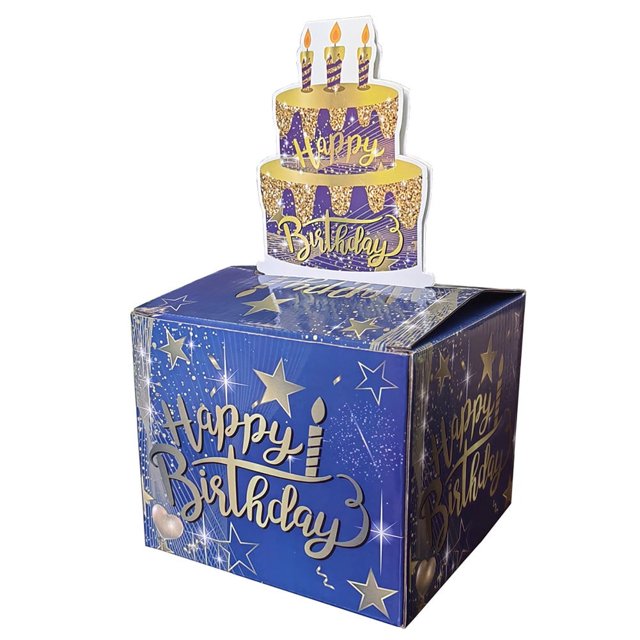 Caja de regalo sorpresa para decoración de fiesta de cumpleaños de KDJ, decoración de ambiente