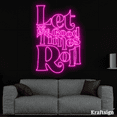 thumbnail image 2 of Craftnamesign Let The Good Time Roll Neon Sign,Bedroom Decor,Bar Wall Art, 2 of 4