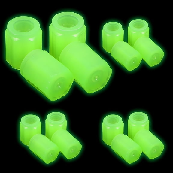 LADYGYM 2026 New Glow in the Dark Tire Valve Caps,20 Pcs Fluorescent Car Tire Valve Stem Caps Funny Car Accessories Decor Universal for Cars Bike Motorcycles Suv Trucks(Cool Noctilucous Green)