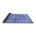 thumbnail image 2 of Ahgly Company Indoor Round Medallion Blue Traditional Area Rugs, 6' Round, 2 of 4