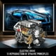 thumbnail image 4 of Juego de bloques de construcción Mould King W16 Engine 952 piezas con batería, 4 of 7