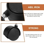 OUNONA 2pcs Replacement Chair Wheels Furniture Casters Office Chair Rollers
