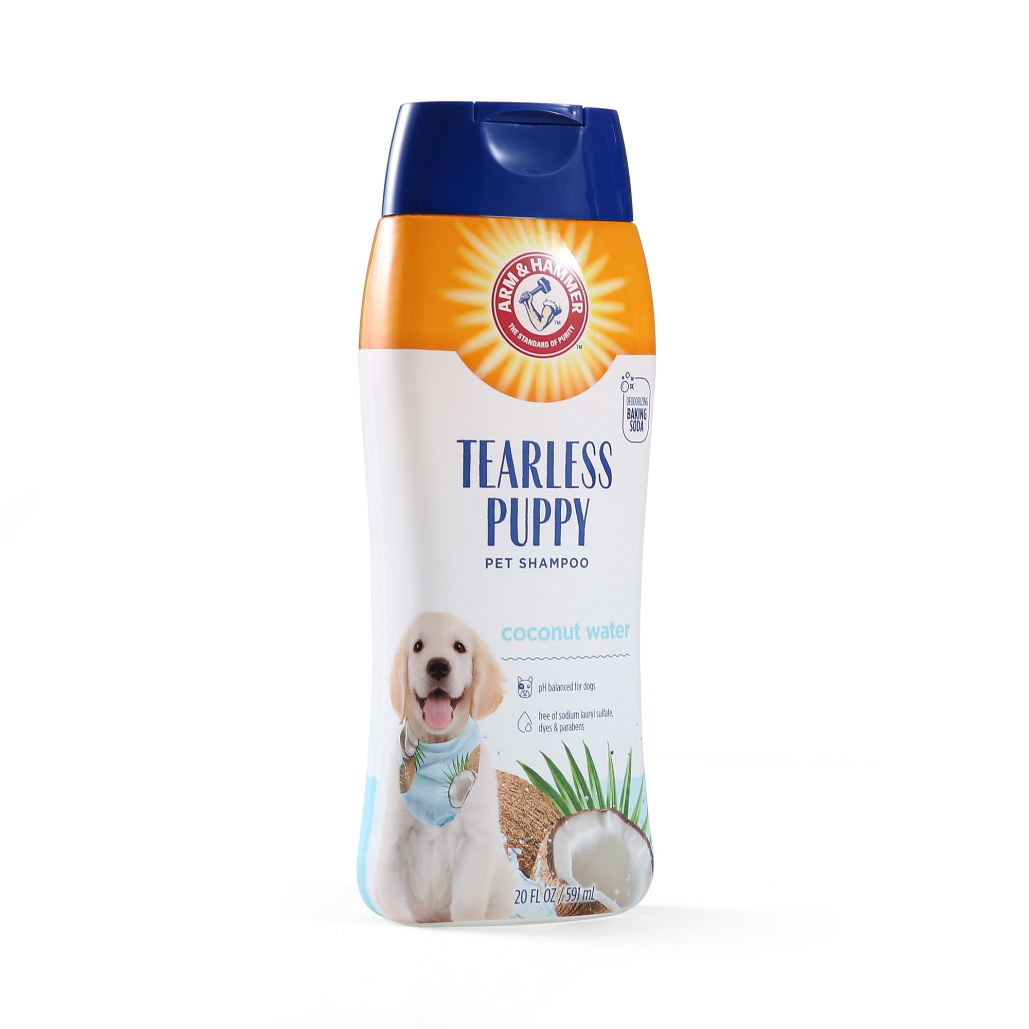Arm & Hammer, Tearless Puppy Dog Shampoo For Pets, Gentle Cleansing Formula, Coconut Scent, 20 Fl Oz