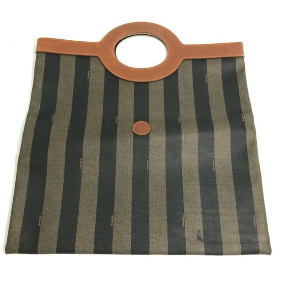 Pre-Owned FENDI Pecan Bifold Clutch Bag in PVC/Leather, Green, for Women (Good)