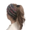 thumbnail image 5 of Babysbule Hats for Women Winter And Winter Knitted Headband Horsetail Hat Wool Headband Pullover Hat, 5 of 5