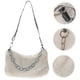 thumbnail image 4 of 1Pc Plush Shoulder Bag Clutch Purse Tote Women Handbag Zipper Closure Pouch, 4 of 4