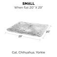 thumbnail image 3 of FurHaven Pet Products Long Faux Fur & Velvet Water-Repellent Pet Blanket for Dogs & Cats - Mist Gray, Small, 3 of 10