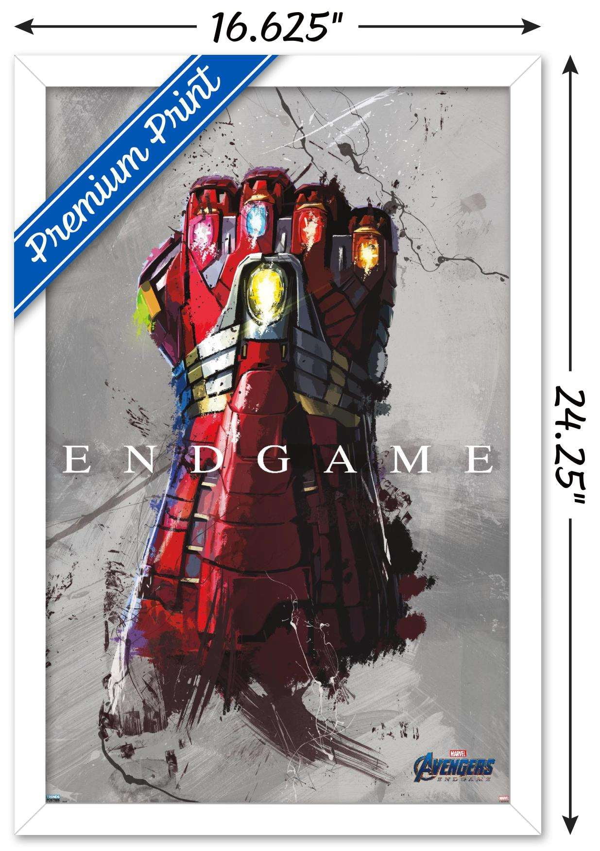 Marvel Avengers: Endgame - Stark Gauntlet Wall Poster, 14.725" x 22.375", Framed